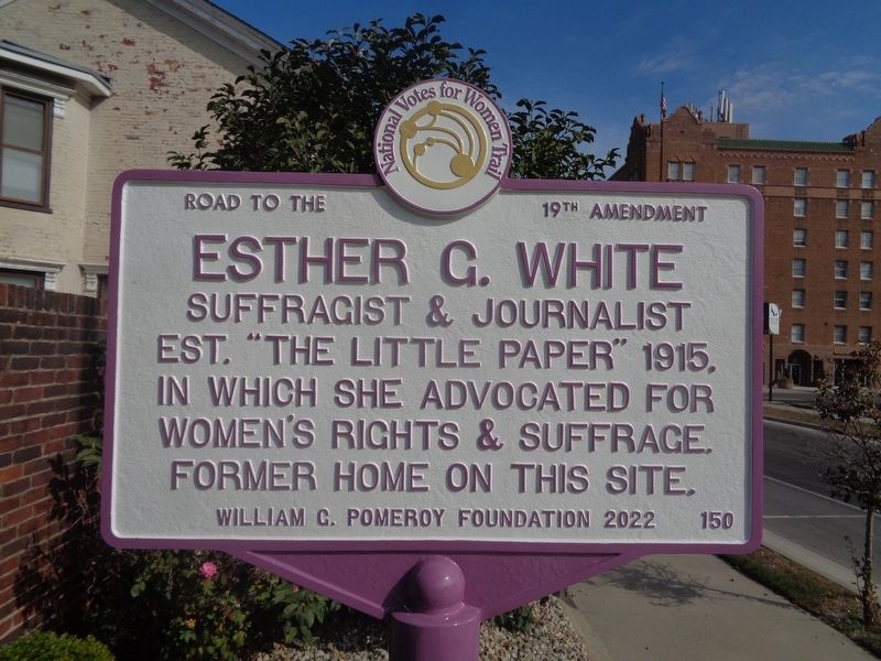 Esther G. White Marker image. Click for full size.