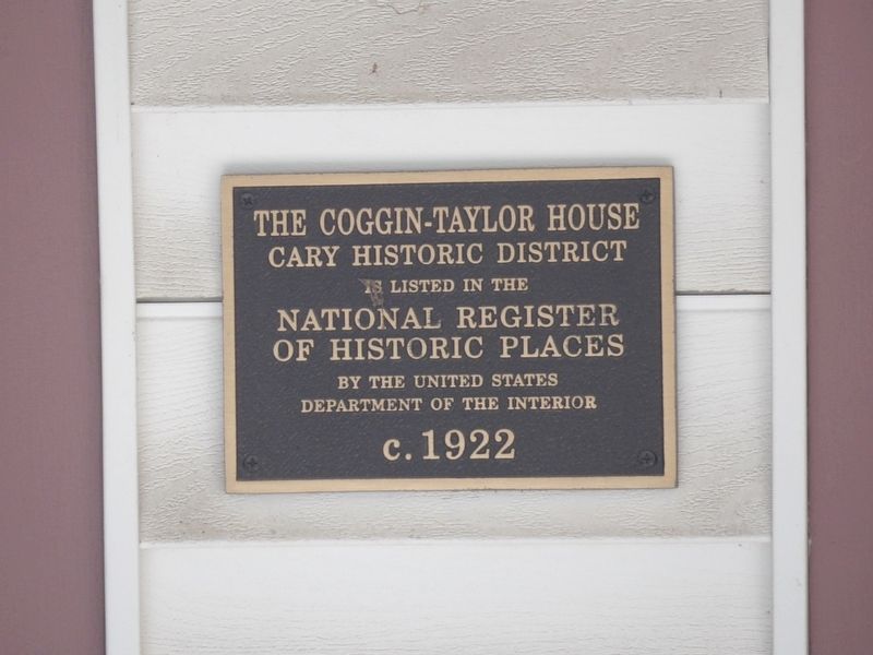 The Coggin-Taylor House Marker image. Click for full size.