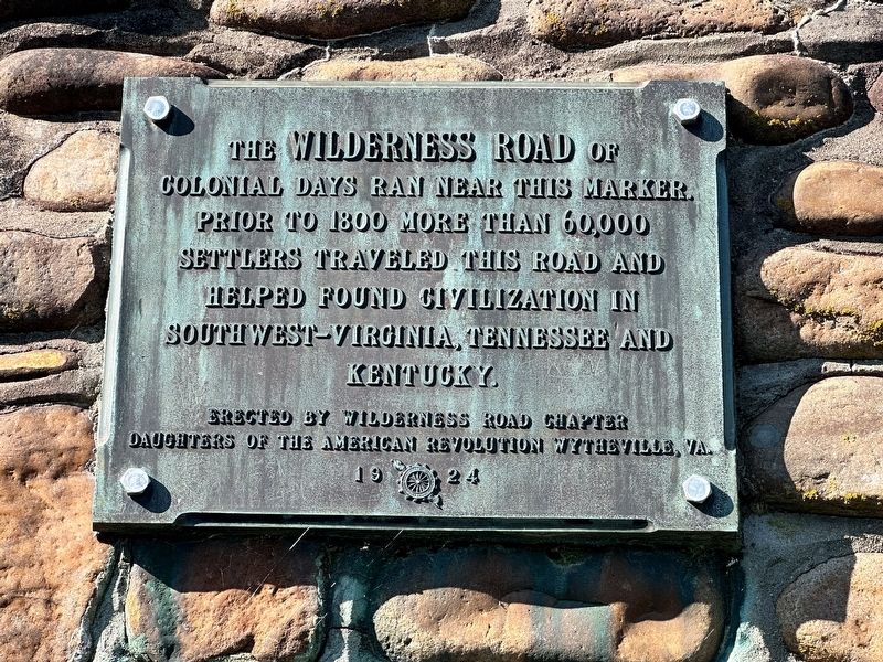 Wilderness Road Marker image. Click for full size.