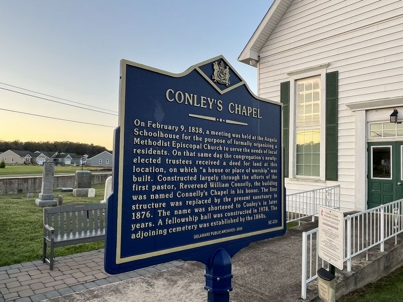 Conley's Chapel Marker image. Click for full size.