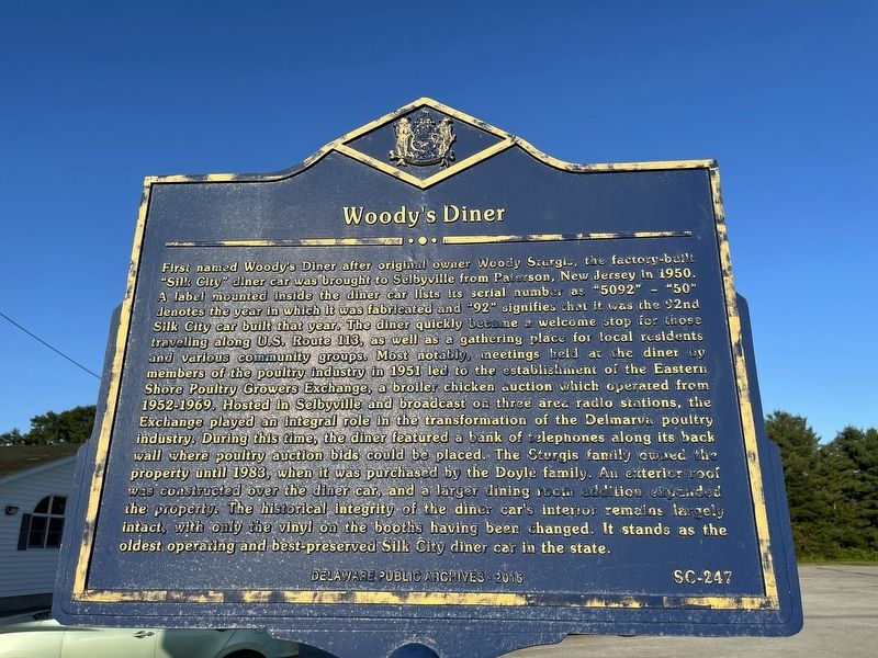 Woody's Diner Marker image. Click for full size.