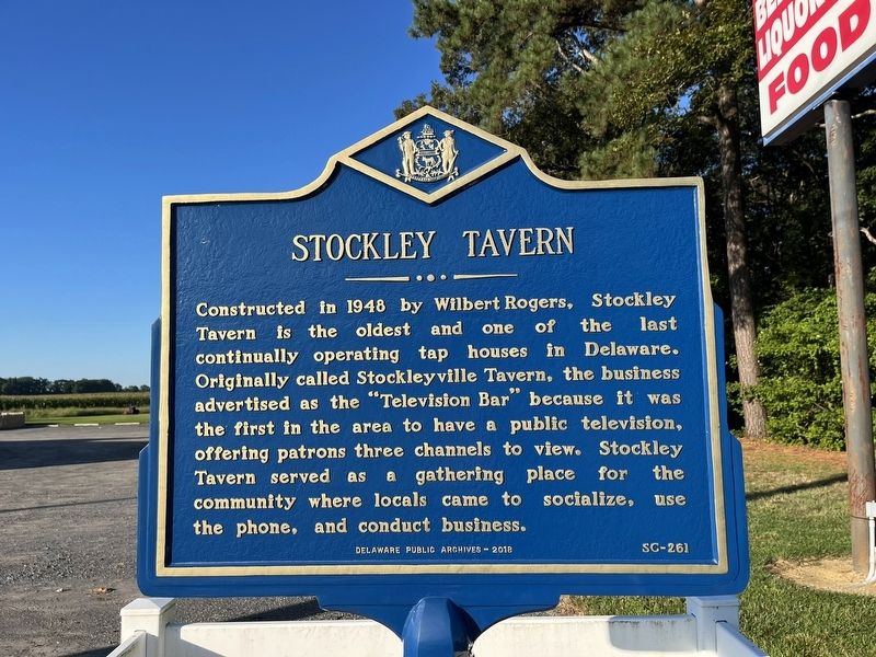 Stockley Tavern Marker image. Click for full size.