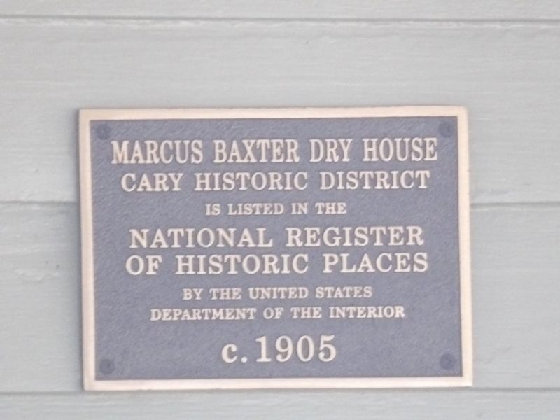 Marcus Baxter Dry House Marker image. Click for full size.