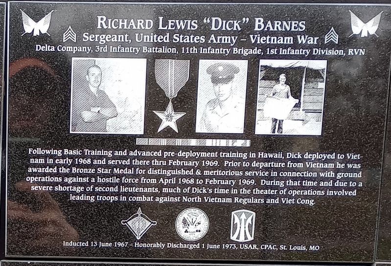 Richard Lewis "Dick" Barnes Marker image. Click for full size.