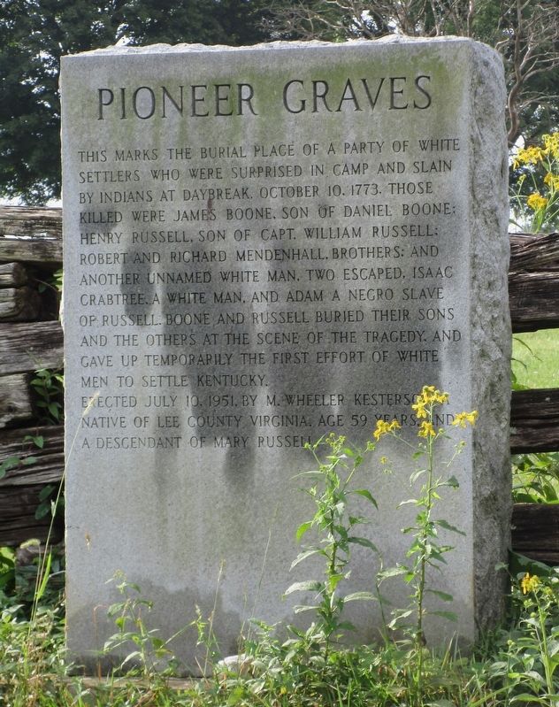 Pioneer Graves Marker image. Click for full size.