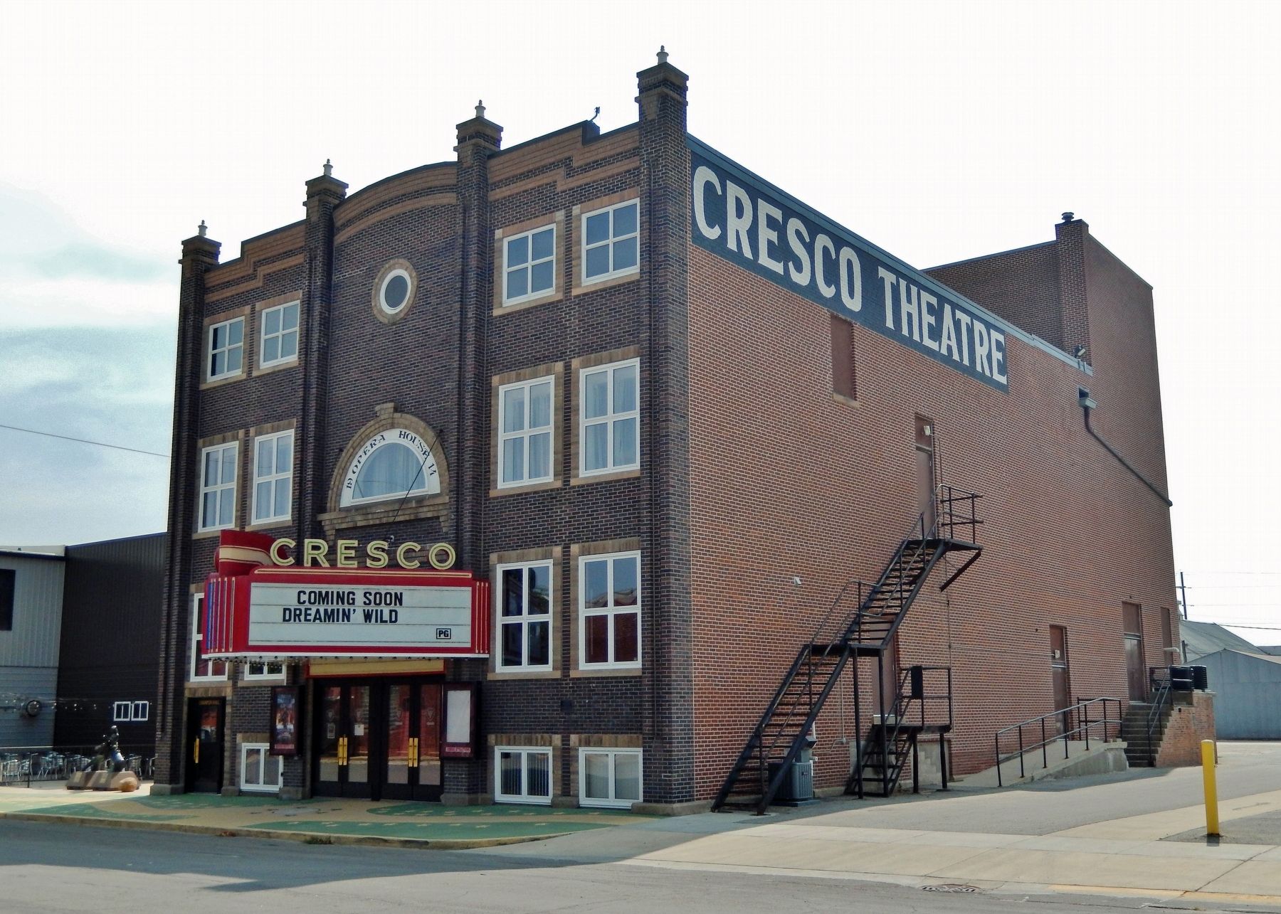Cresco Opera House (<i>northwest elevation</i>) image. Click for full size.