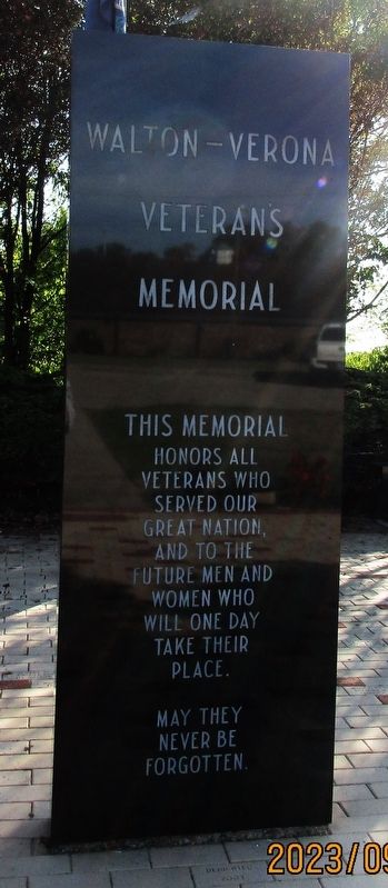 Walton- Verona Veterans Memorial image. Click for full size.