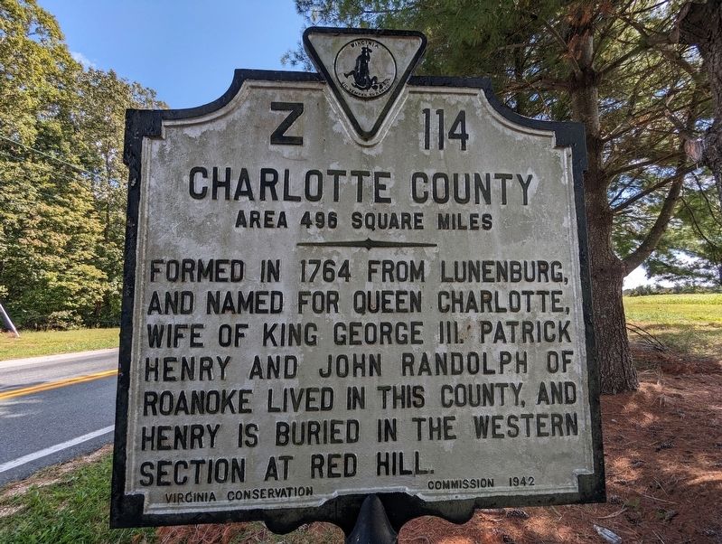 Charlotte County side of marker image. Click for full size.
