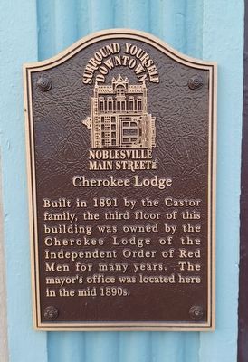 Cherokee Lodge Marker image. Click for full size.