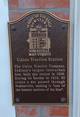 Union Traction Station Marker image. Click for full size.