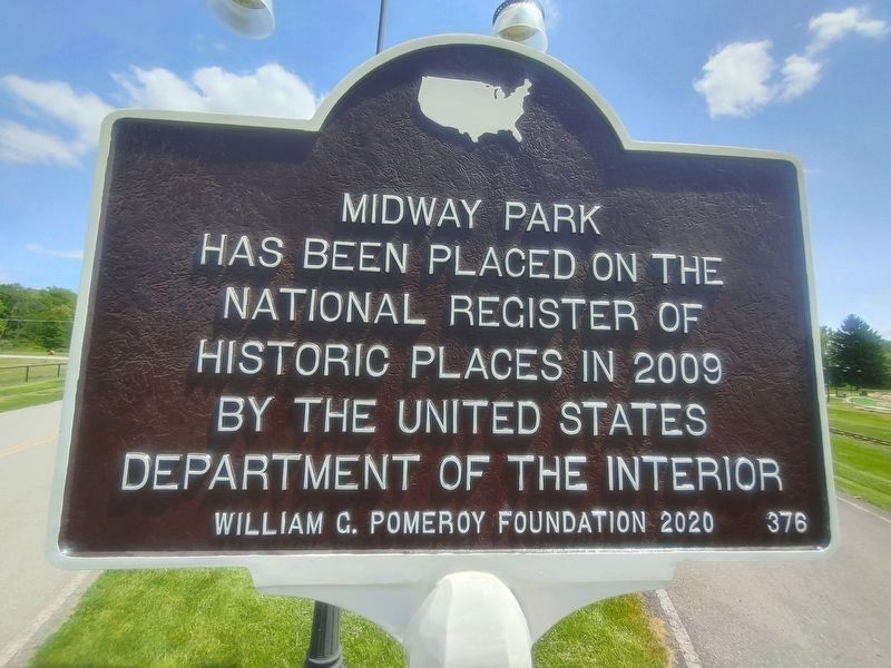 Midway Park National Register Marker. Click for full size. Midway Park National Register Marker image. Click for full size.