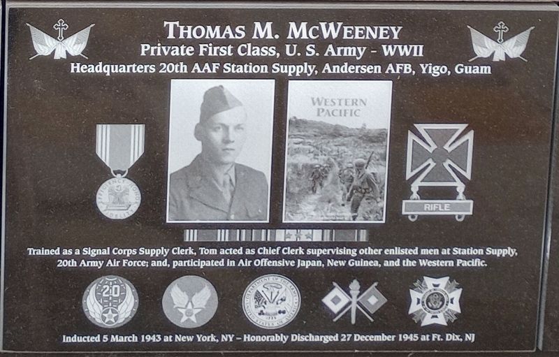 Thomas M. McWeeney Marker image. Click for full size.
