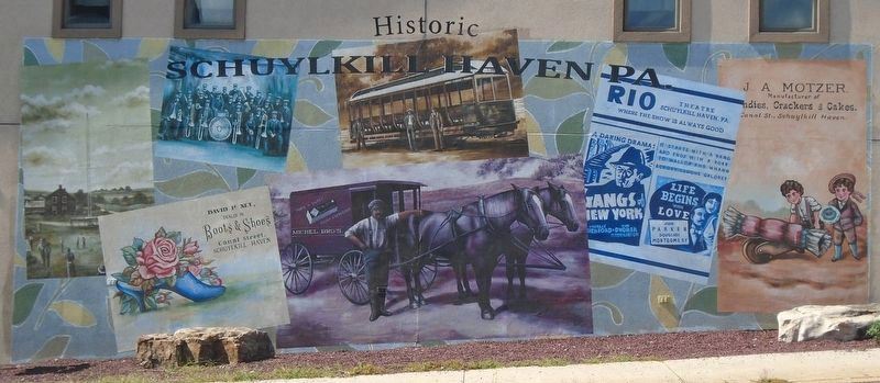Historic Schuylkill Haven Pa. Mural image. Click for full size.