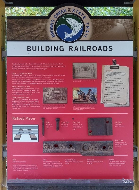 Building Railroads Marker image. Click for full size.