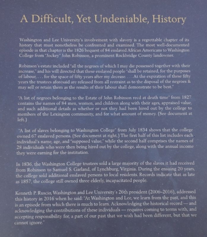 A Difficult, Yet Undeniable History Marker image. Click for full size.
