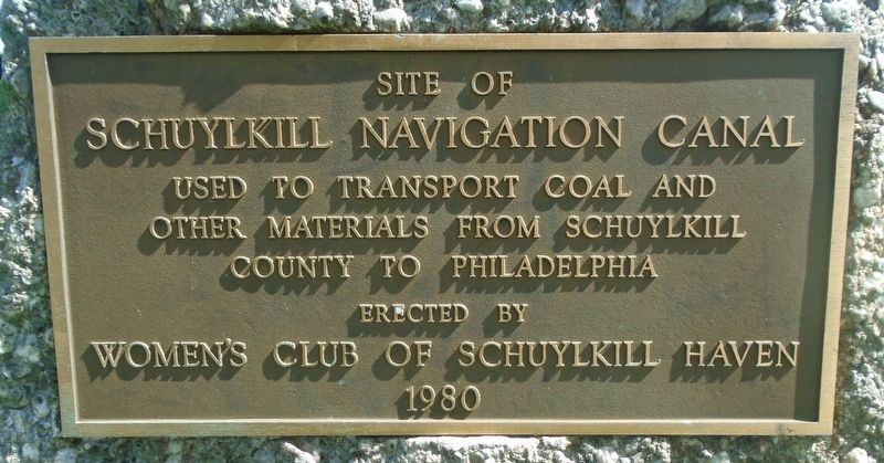 Site of the Schuylkill Navigation Canal Marker image. Click for full size.