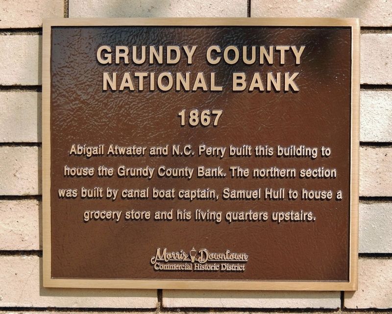 Grundy County National Bank Marker image. Click for full size.