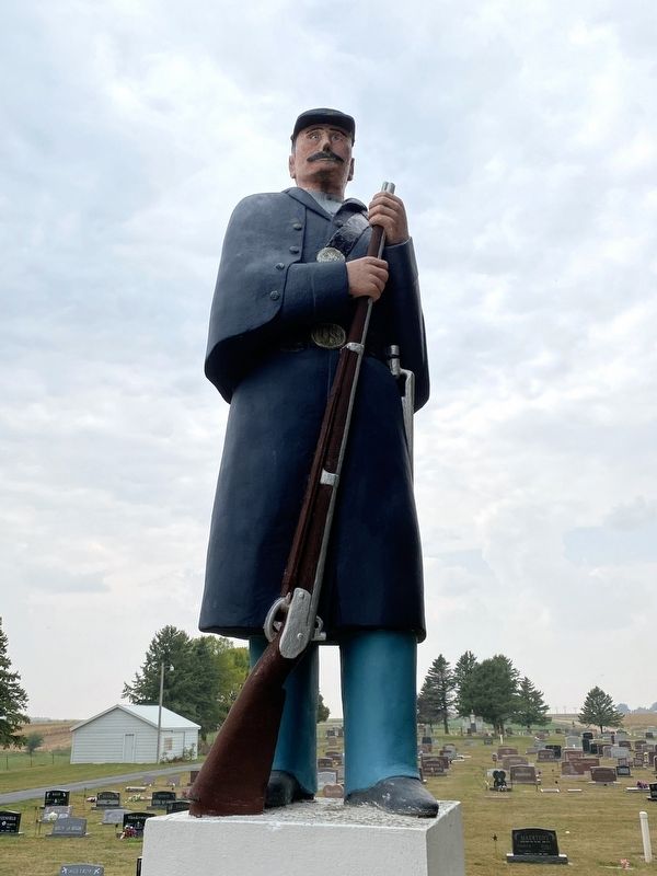 Old Soldier Sculpture image. Click for full size.