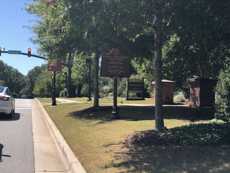 Cary's Educational Milestones Marker image. Click for full size.