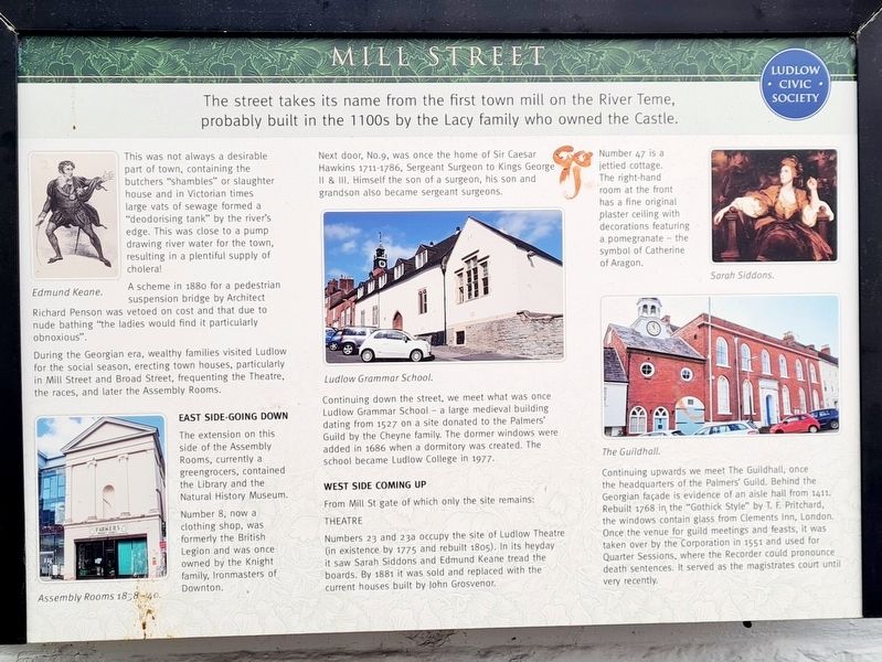 Mill Street Marker image. Click for full size.