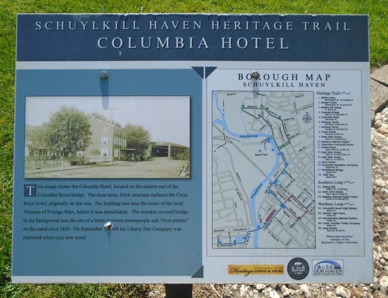 Columbia Hotel Marker image. Click for full size.