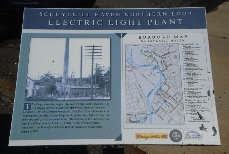 Electric Light Plant Marker image. Click for full size.
