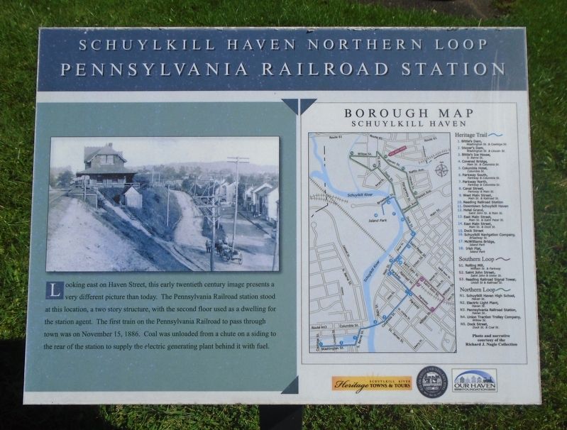 Pennsylvania Railroad Station Marker image. Click for full size.