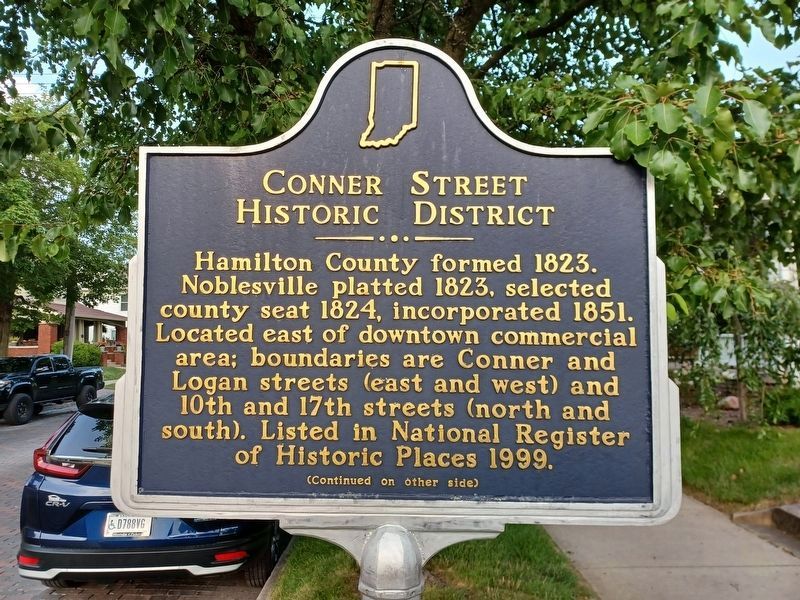 Conner Street Historic District Marker  side 1 image. Click for full size.