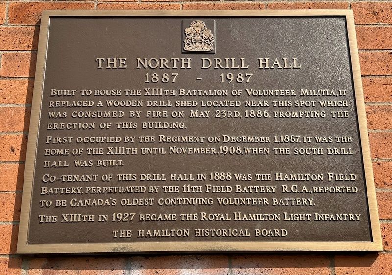 The North Drill Hall Marker image. Click for full size.
