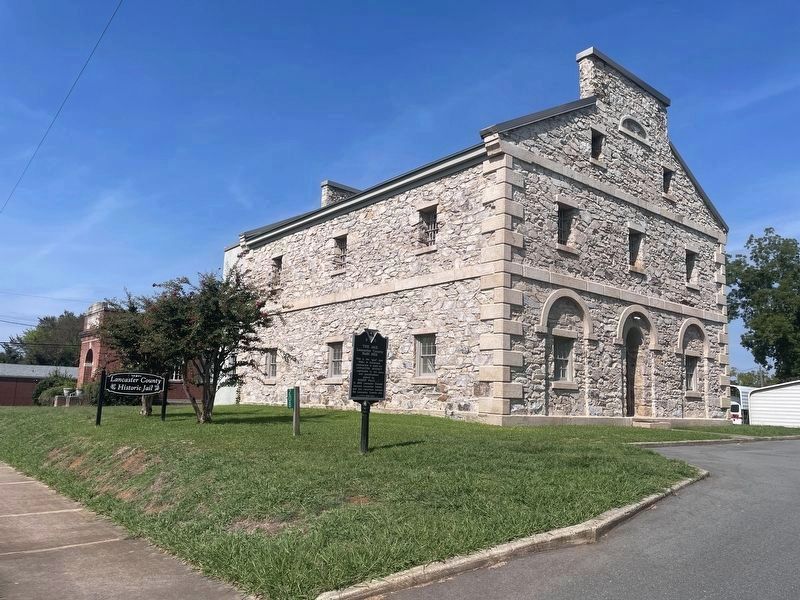 The Lancaster County Jail and Marker image. Click for full size.