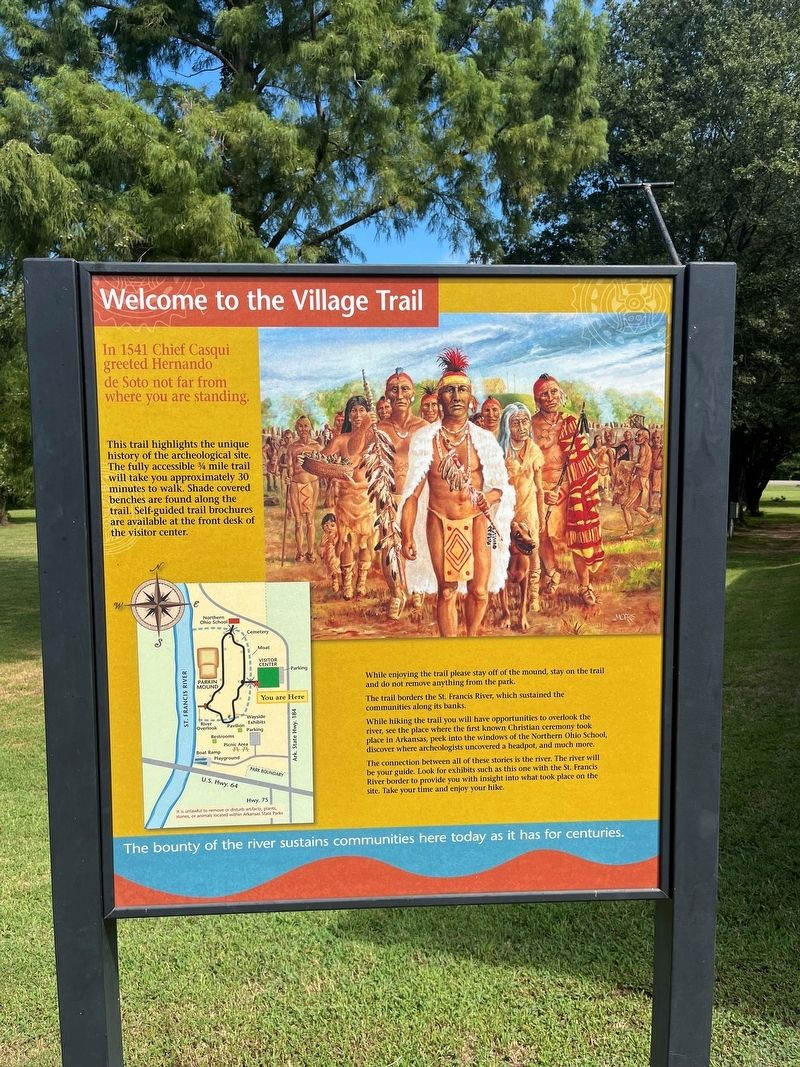 Welcome to the Village Trail Marker image. Click for full size.