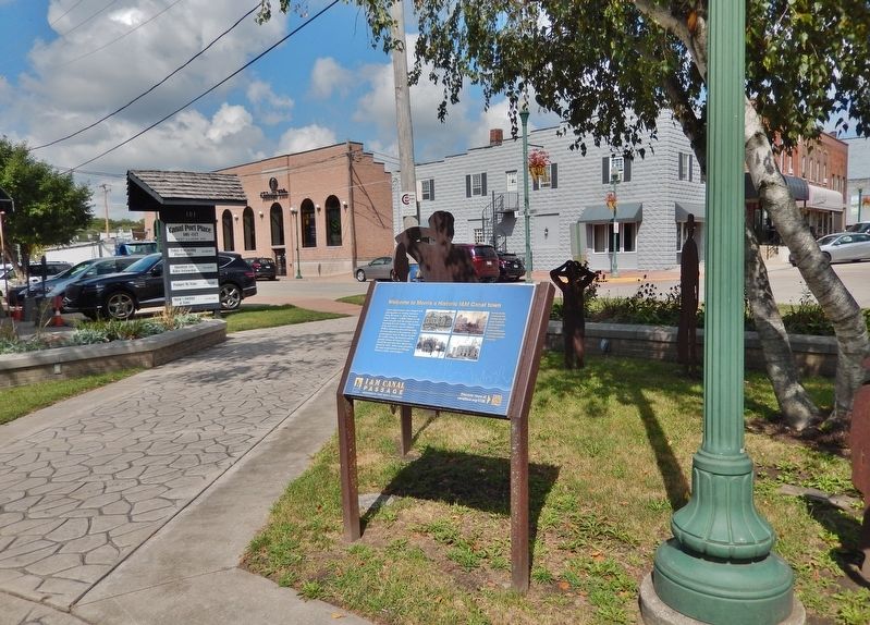 Welcome to Morris a Historic I&M Canal town Marker. Click for full size. Welcome to Morris a Historic I&M Canal town Marker image. Click for full size.