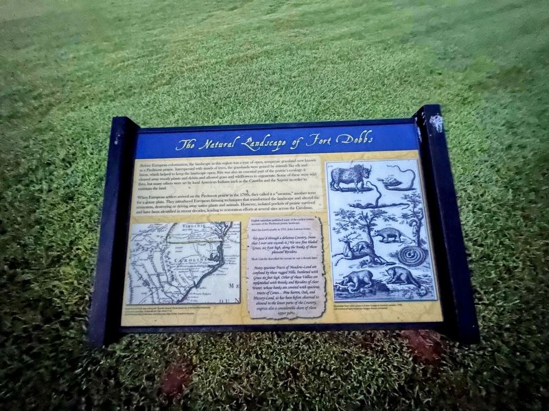 The Natural Landscape of Fort Dobbs Marker image. Click for full size.