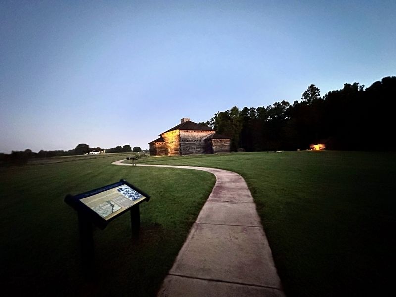 The Natural Landscape of Fort Dobbs Marker. Click for full size. The Natural Landscape of Fort Dobbs Marker image. Click for full size.