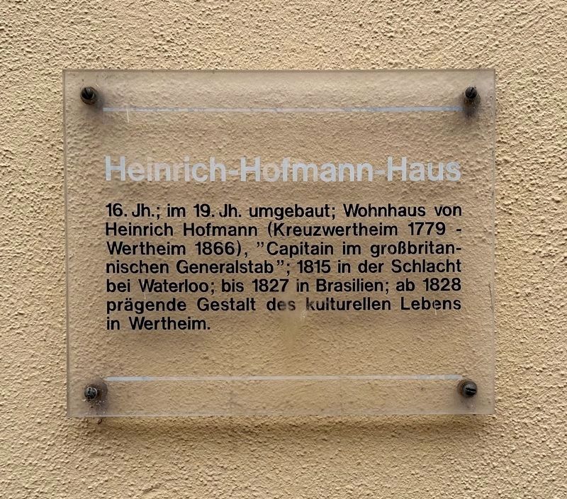 Heinrich-Hofmann-Haus Marker image. Click for full size.