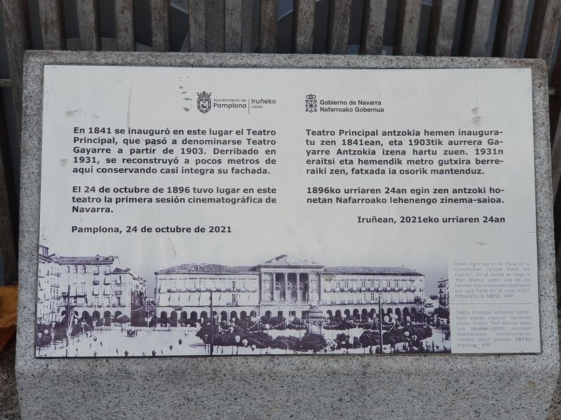 Teatro Principal Marker. Click for full size. Teatro Principal Marker image. Click for full size.