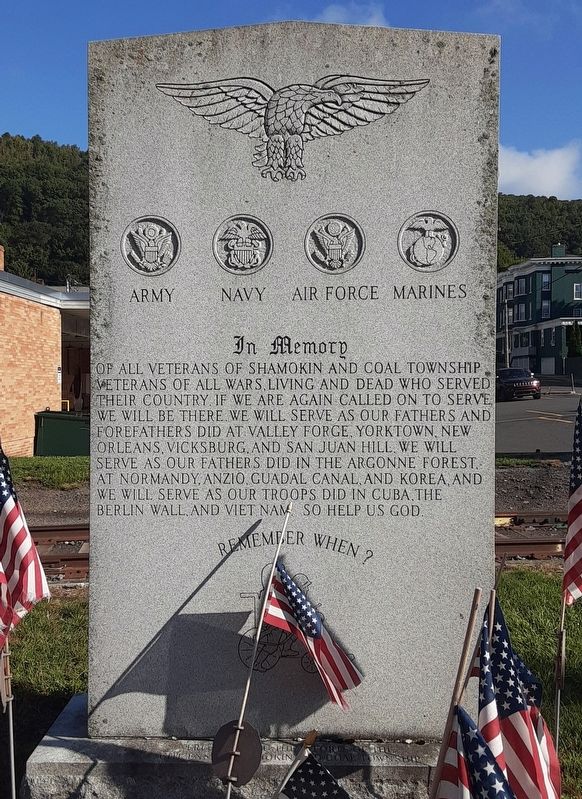 Veterans Memorial. Click for full size. Veterans Memorial image. Click for full size.
