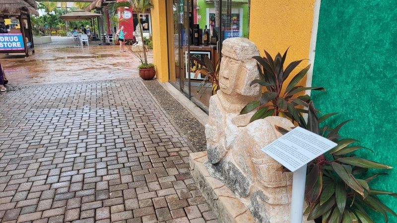 The view of the Chac mool and Marker from the terminal shopping area image. Click for full size.