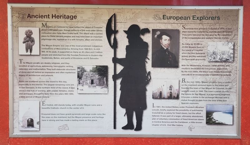 Ancient Heritage Marker image. Click for full size.