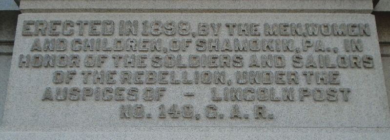 Civil War Memorial Dedication. Click for full size. Civil War Memorial Dedication image. Click for full size.