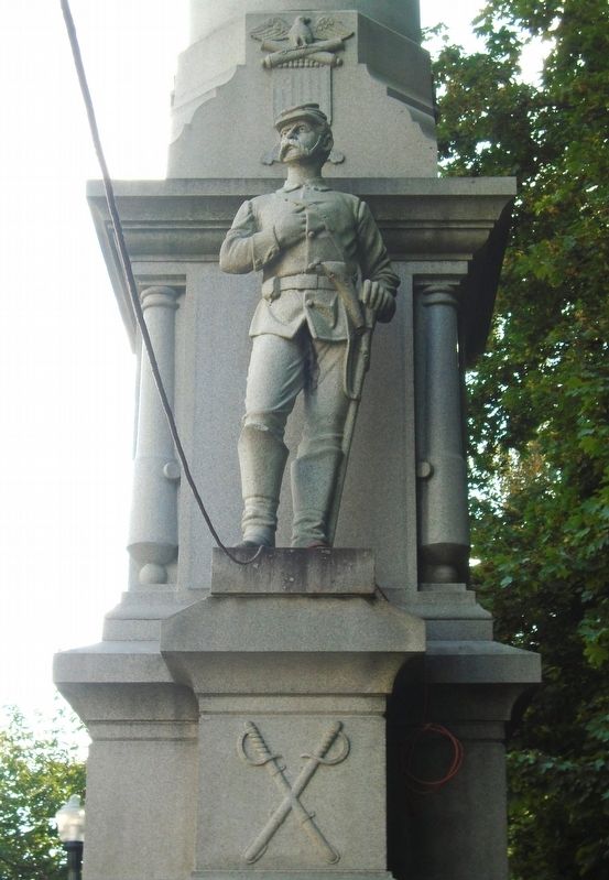 Civil War Memorial Cavalry Soldier image. Click for full size.