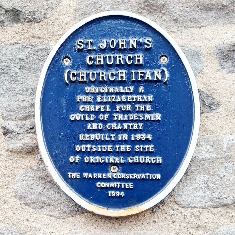 St John's Church (Church Ifan) Marker image. Click for full size.