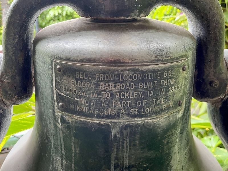 Bell From Locomotive 66 Marker. Click for full size. Bell From Locomotive 66 Marker image. Click for full size.