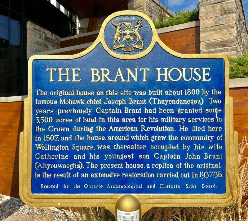 The Brant House Marker image. Click for more information.