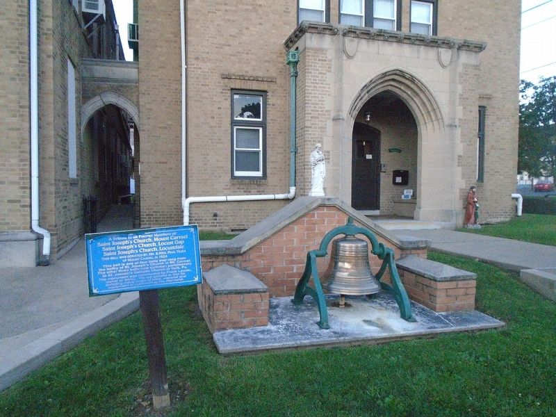 Saint Joseph's Church Bell and Marker image. Click for full size.