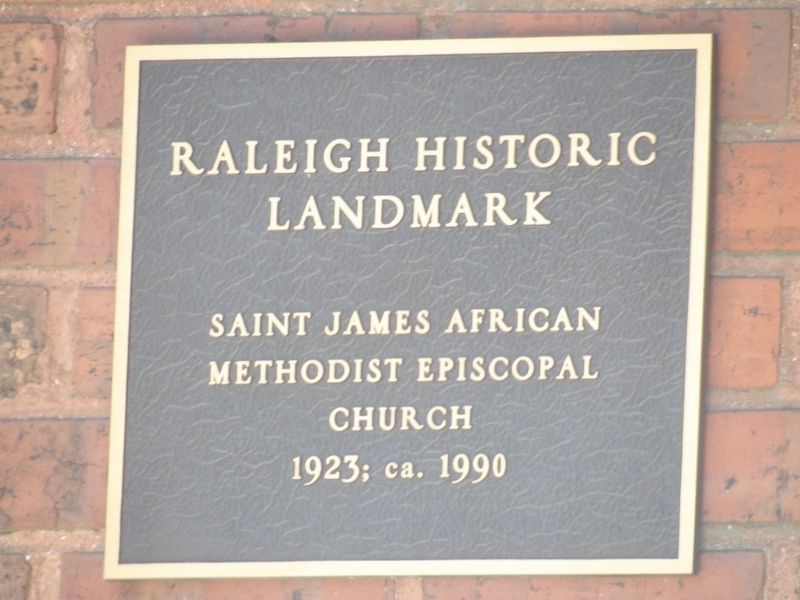 Saint James African Methodist Episcopal Church Marker. Click for full size. Saint James African Methodist Episcopal Church Marker image. Click for full size.