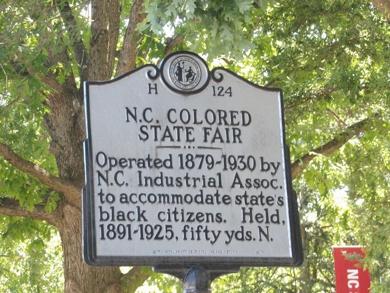 N.C. Colored State Fair Marker. Click for full size. N.C. Colored State Fair Marker image. Click for full size.