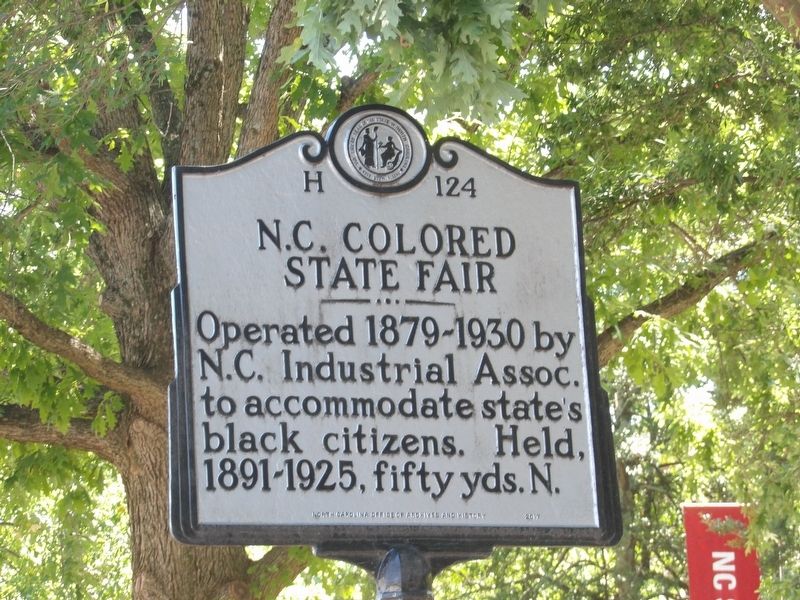 N.C. Colored State Fair Marker image. Click for full size.
