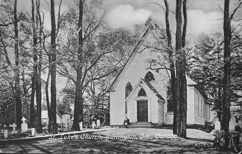 Postcard of St. Lukes Church, ca 1910 image. Click for full size.
