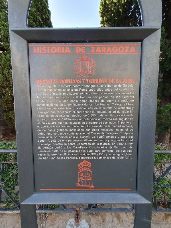 Roman Walls and the Tower of Zuda Marker. Click for full size. Roman Walls and the Tower of Zuda Marker image. Click for full size.